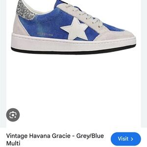 Vintage Havana Blue and Gray Sneakers